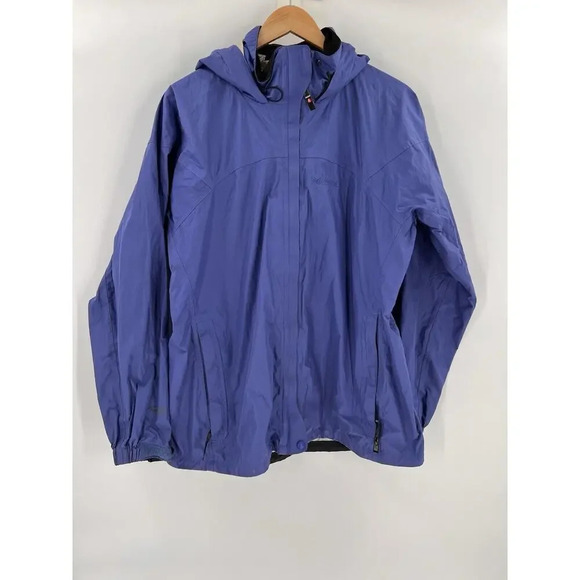 Marmot Jackets & Blazers - Marmot Rain Jacket Womens XL Purple Precip Lightweight Hooded Zipper Pockets